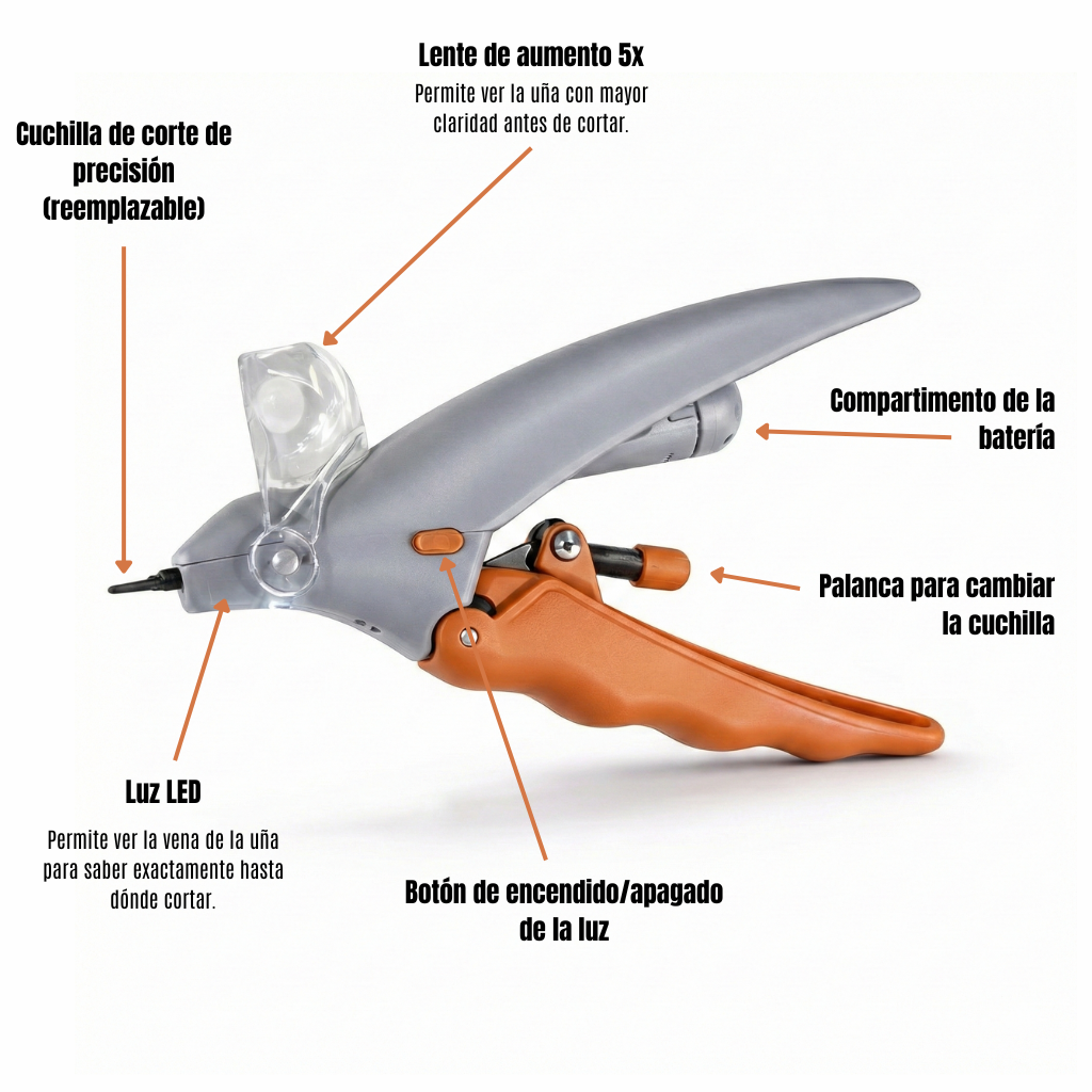 Cortauñas LED AbrigaDog