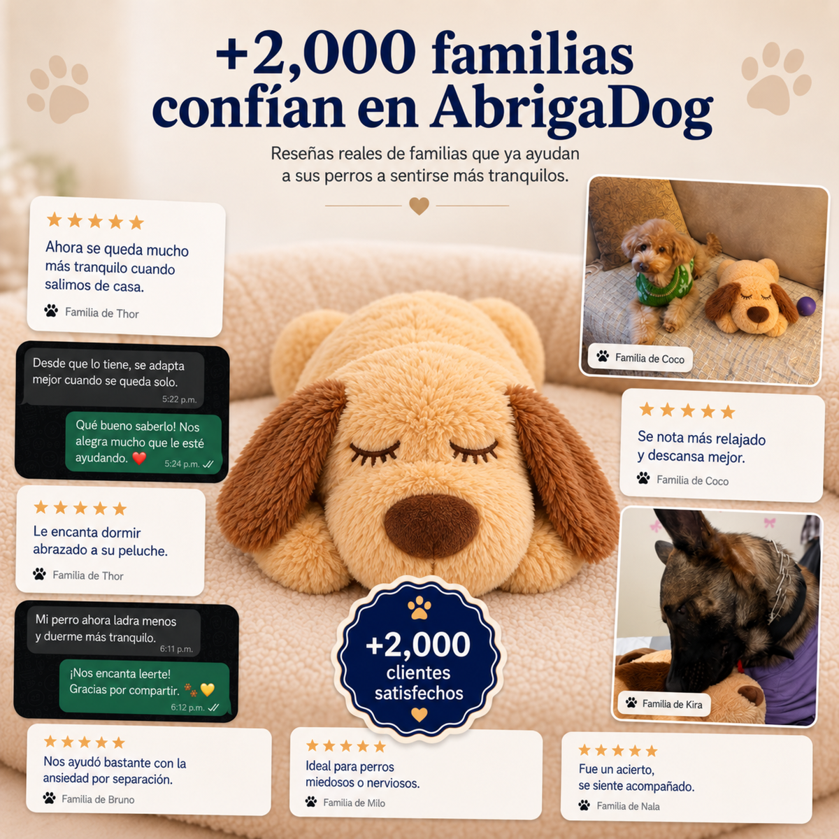Peluche Antiestrés AbrigaDog
